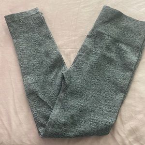 Colsie Ribbed high waisted grey leggings